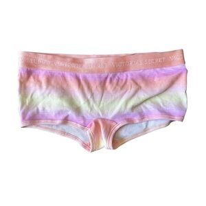 Victoria’s Secret • Pastel Tie-Dye Logo Waistband Shortie • Size S